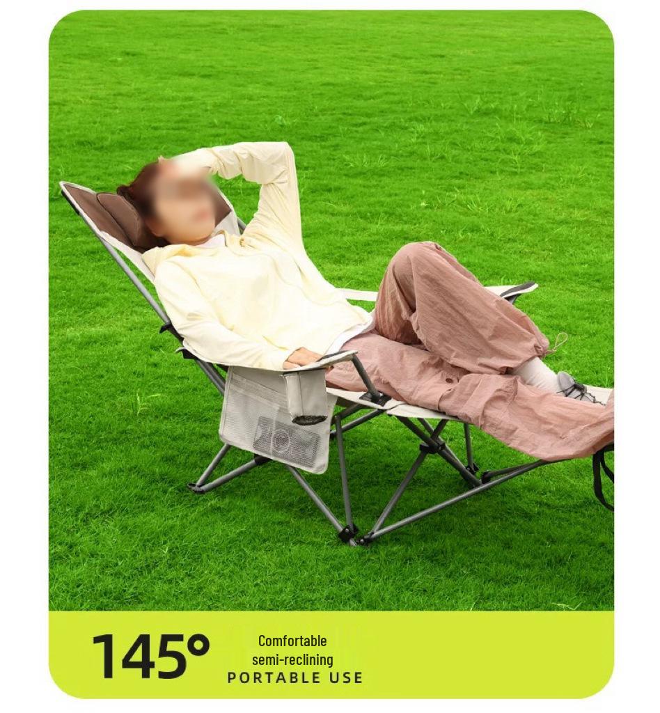 Youthful Outdoor Folding Lounger: Portable Balcony, Beach, Fishing, Camping Nap Chair.