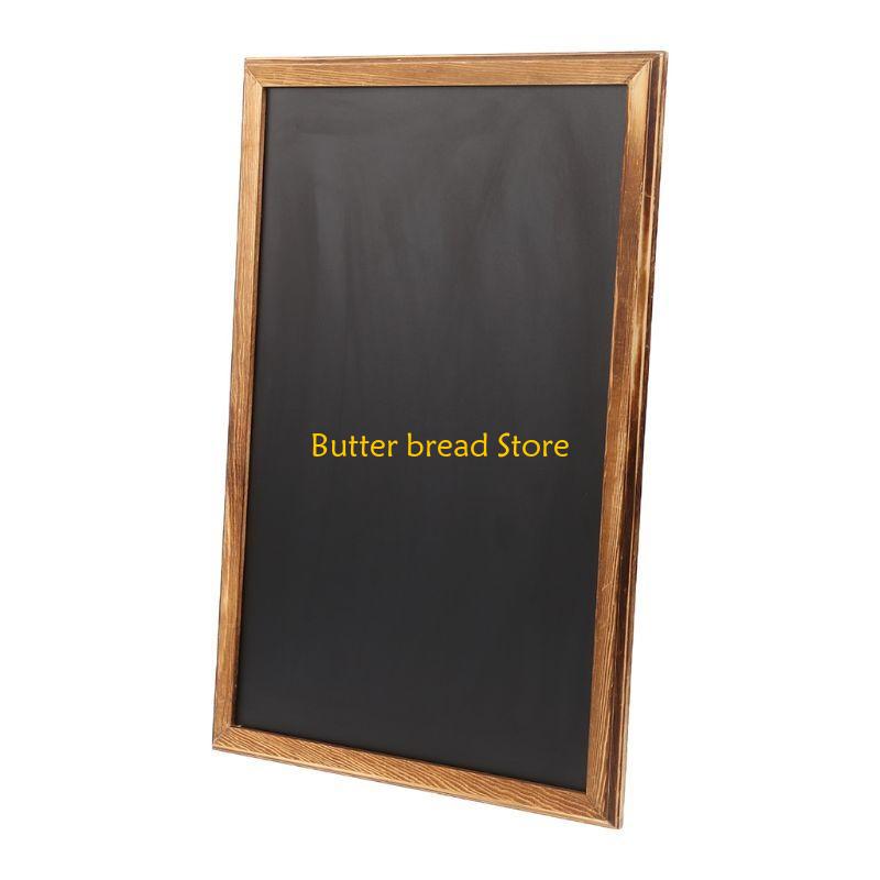 W89C Rectangle Hanging Wooden Message Blackboard Chalkboard Wordpad Sign Kids Board
