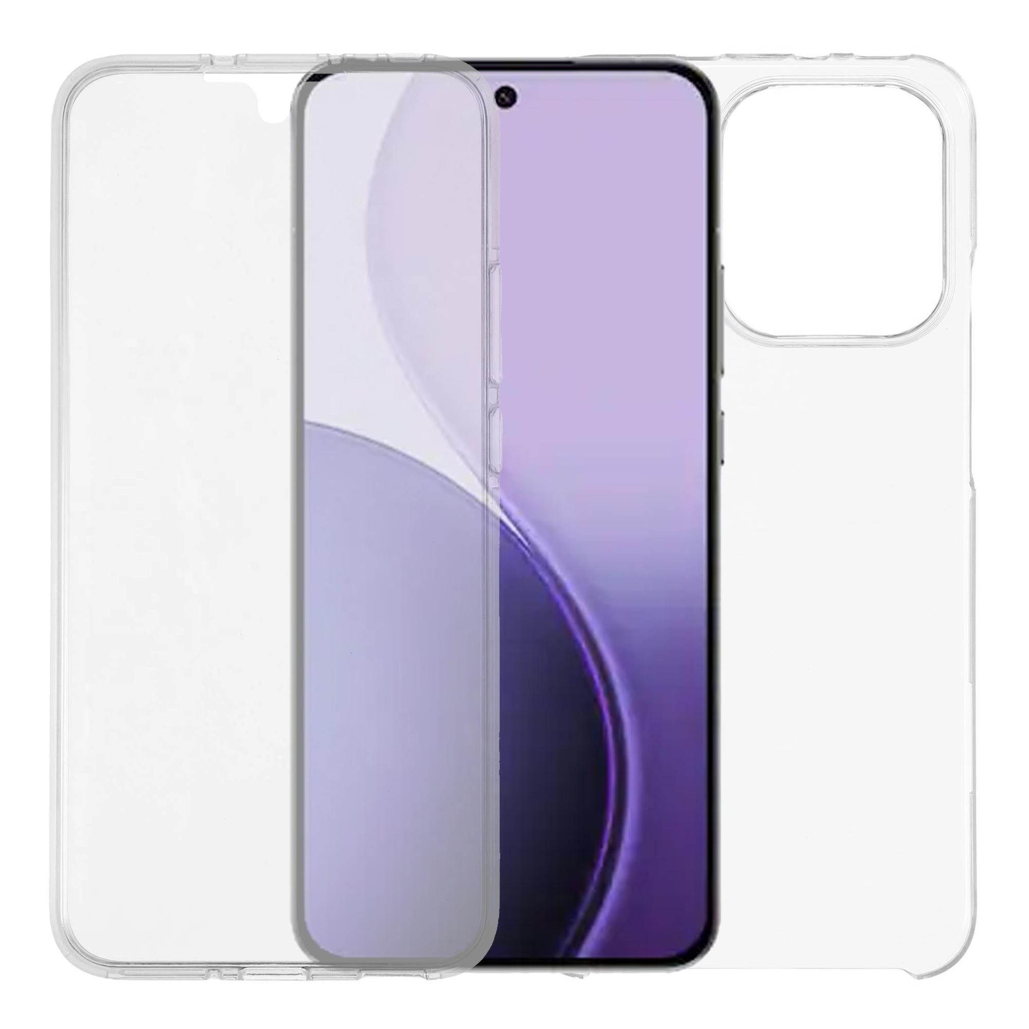 

For Oppo Reno14 Pro 5G (Global) Phone Case TPU Frame Clear Acrylic Back Cover with PET Film