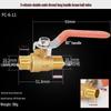 Copper Ball Valve, Female to Male, Multiple Thread Sizes, Quick Open Long Handle for Tap Water Pipe.