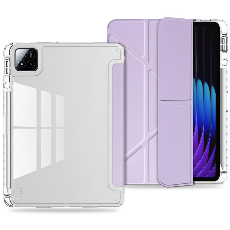 2026 Tablet Case for Xiaomi POCO Pad X1 M1 8 7 6 Pro Redmi Pad 2 Pro SE 11 12.1 8.7 Clear Acrylic Pencil Holder Stand Hard Cover