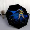 1pc Batman, Iconic Automatic Folding Umbrella - Compact 8-Rib Design, Durable Plastic & Iron, Daily Use Z1230044