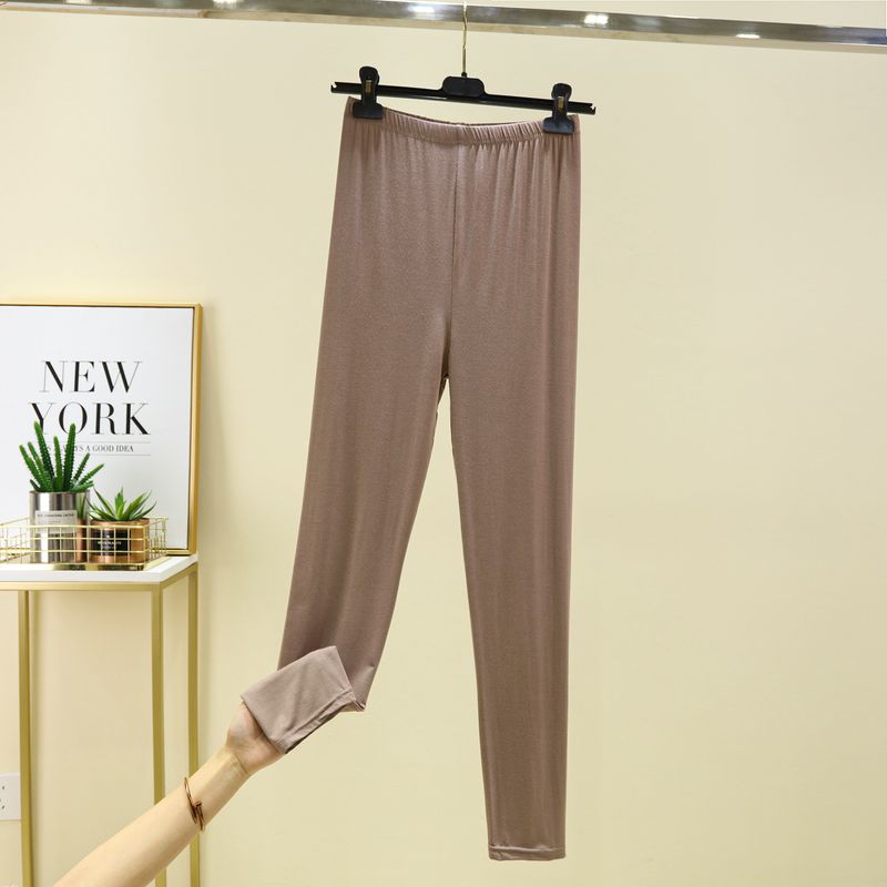 

Modal Thin Inner Match Pure Color Bodybuilding Leggings Khaki 2XL (60.00 kg-70.00 kg recommended
