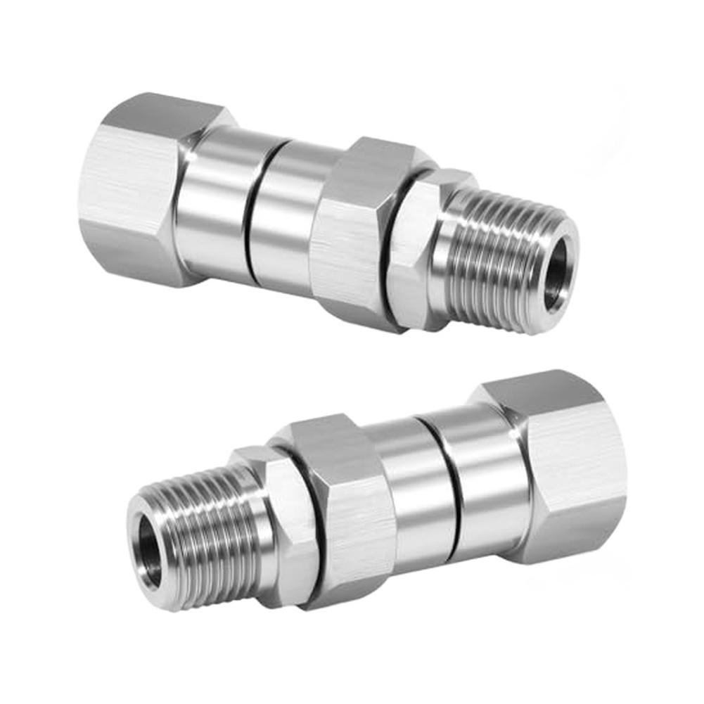 /3pcs /Stainless /Steel 360 Degree Swivel Fitting Free High Pressure Washer Connector Up To 4000 PSI For Car Cleaning Tool