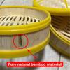 1Pcs Durable Handmade Bamboo Steamer With Lid Multi-function Dumpling Steamer 13-30cm Steamer Basket Chinese Food Making