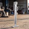 Resistant Trailer Jack Leg | Manual, with Foot Plate, Adjustable,