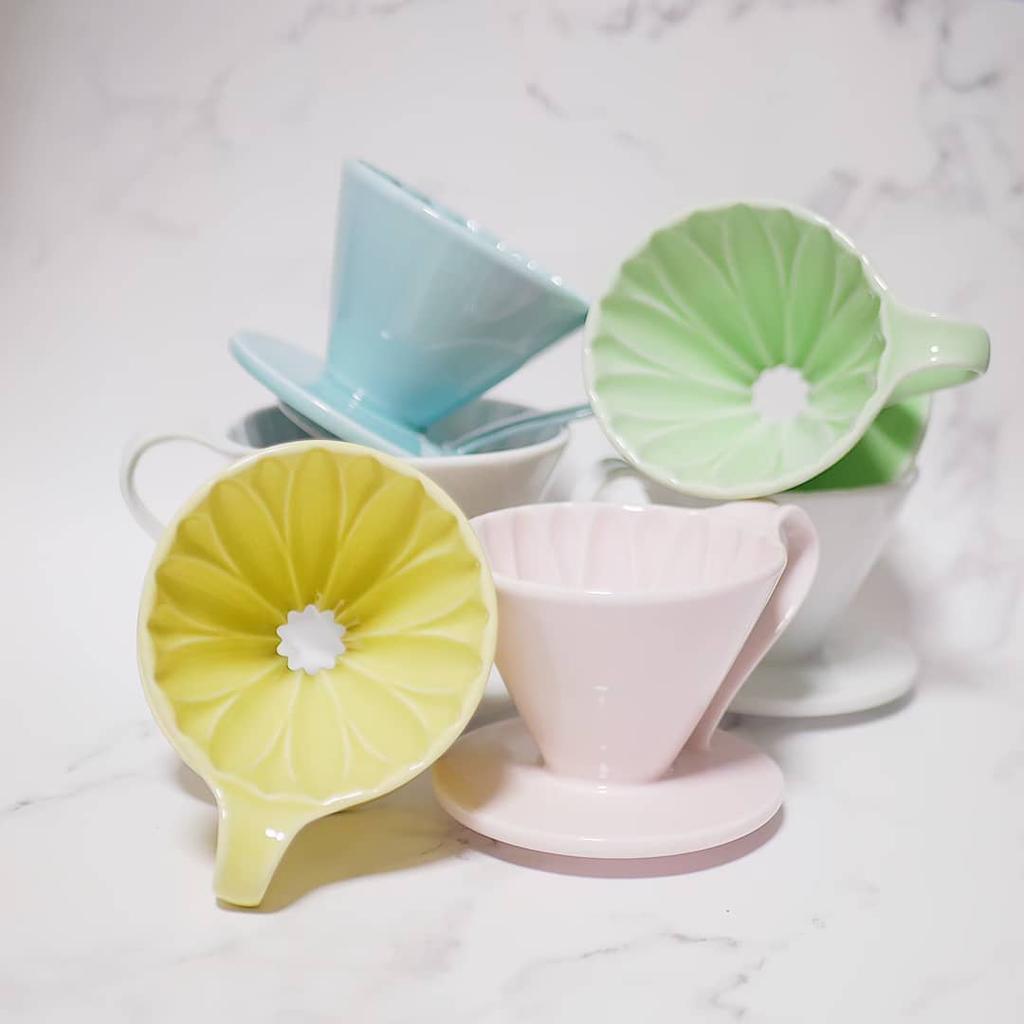 Ceramic dripper CAFEC - ARITA DEEP PRO white DA-45W