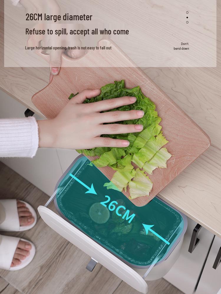 Jie An Hui Kitchen & Toilet Wall-Mounted Trash Can with Lid