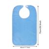 Stain-Resistant Bib with Pocket for Elderly Care and Mealtime Assistance
