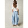New Women's Vintage Washed Wide Leg Jeans, Mid-Low Rise Loose Fit Denim Pants, Retro Fashion Casual Trousers for Daily Wear