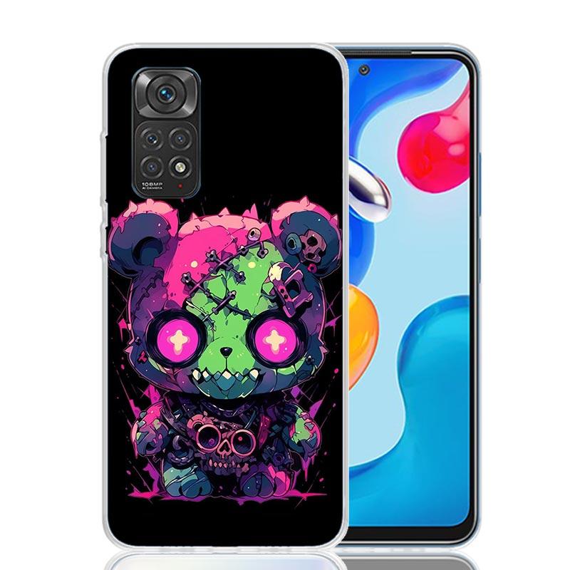 

Scary Bear Doll Dark Phone Case For Xiaomi Redmi Note 15 14 13 12S 12 Pro Plus 11S 11E 11 11T 10S 10 Art Soft Pattern Cover Redm Redmi Note 11T 5G