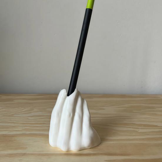 Solid Base Pen Holder Funny Hand Gesture for Desk, 3D Printed Creative Novelty Pencil Stand, Desktop Organizer Office Accessories Desk