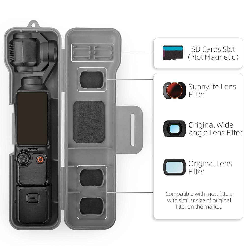 Portable Camera Case Anti-Scratch Flip-Open Protective Case PC Hard Protective Cover for Outdoor Shooting Vlog Accessories