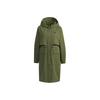 Tech Jacke lang Fleece-gefüttert Casual Kapuze Damenjacke Militärgrün GP0632