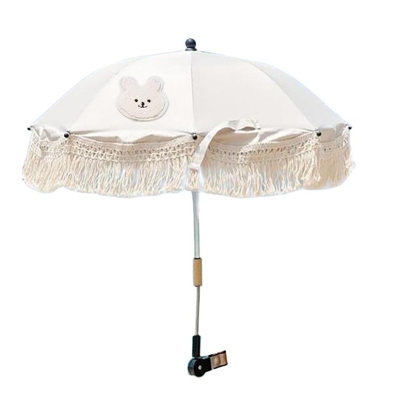 Kids Photography Props Bohemian Tassels Outdoor Stroller Sun Shade Umbrellas Beaches UV Protections Umbrella Dropshipping