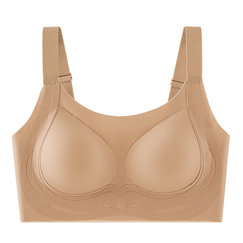 Seamless Sports Camisole with Anti-Sagging Support and Side Gathering Bra for Women