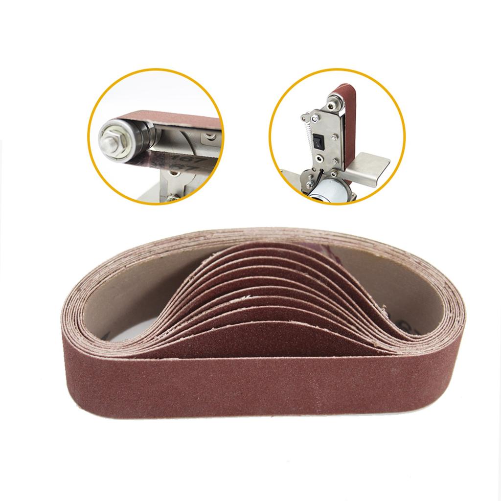 10pcs 30x330mm Abrasive Sanding Belts 800 Grit Sanding Grinding Polishing Tools for Sander Power Rotary Tools