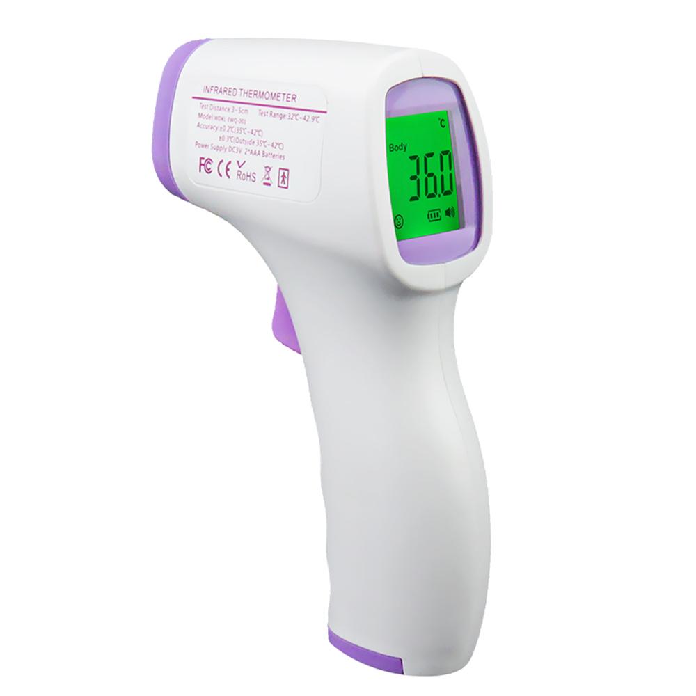Digital Infrared Thermometer LCD Backlight Display Non-contact IR Forehead Ear Thermometers Body Surface Temperature Measurement for Baby Kids Adults
