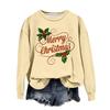 Women's Fashion Casual Long Sleeve Loose Christmas Printed Sweatshirt