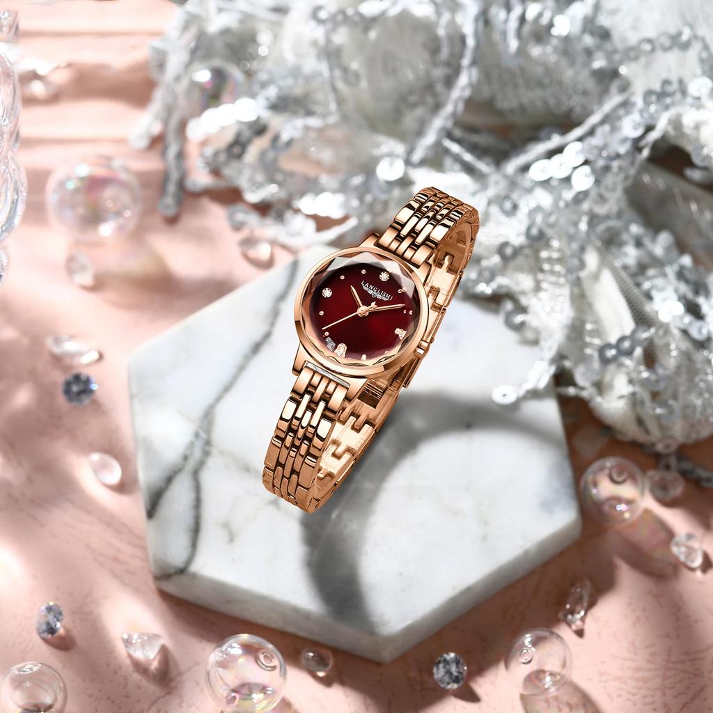 2023 neue Japan Quarz Malachit Grün Zifferblatt Luxus Damen Uhr Einfache Rose Gold Edelstahl Wasserdichte Armbanduhr für Frauen