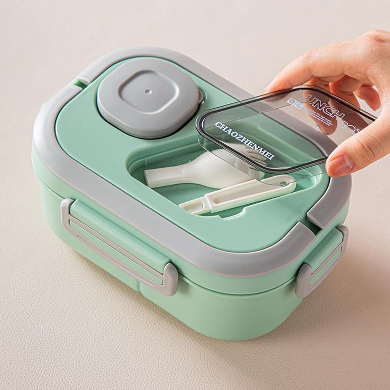 Convenient Insulated Lunch Box, European Oval Sealed Fresh-keeping Lunch Box, Double-layer Household Adult Bento Box