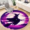 1pc Witch Moon Office Round Area Rug, Under Office Chairs Bedroom Living Room Home Decor, Room Deco, Available In Various Sizes
