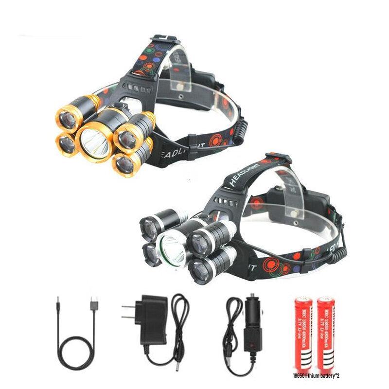 

NuFeng 5-Head High Power Rechargeable LED Headlamp
