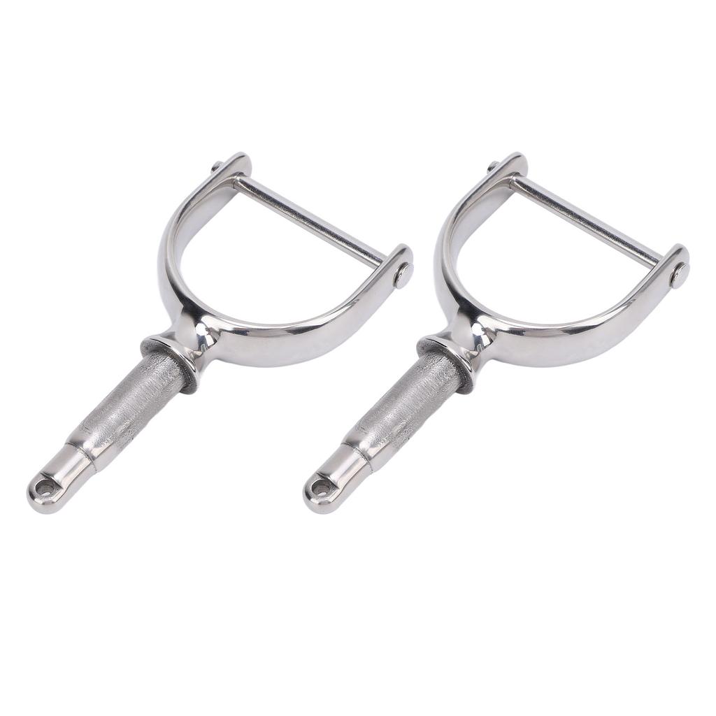 2PCS 1 2 Inch Oarlocks Polished Stainless Steel Side Mount Rowlocks for Small Boats Canoe Kayak Dinghy