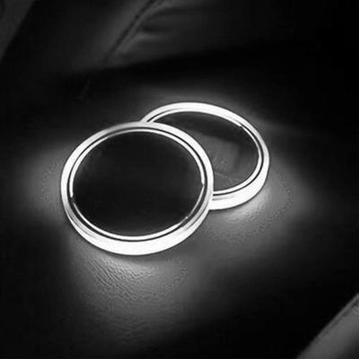 LED Untersetzer LED Getränkehalter Lichter 2er Pack 7 Farben Leuchtende Tasse Pad LED