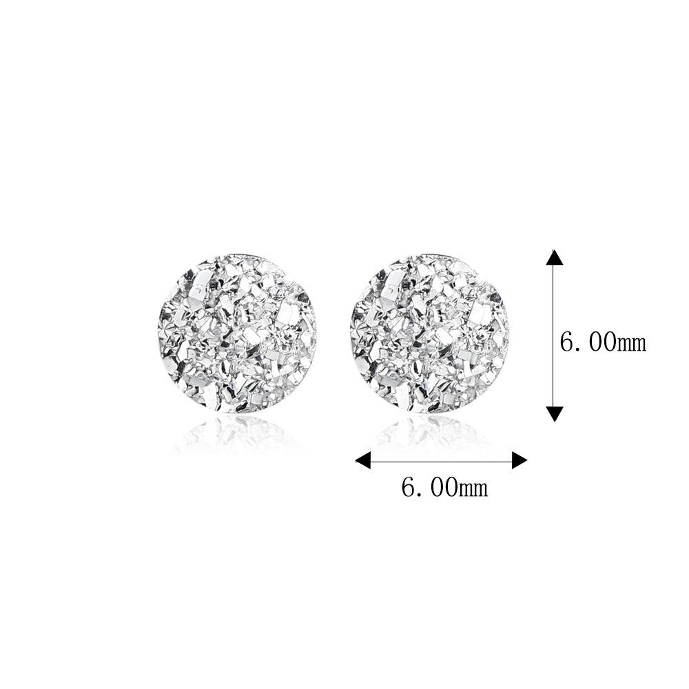 S925 Sterling Silver Crystal Love Stud Earrings - Fashionable, Versatile, Colorfast Geode, Trendy Street Style Earrings. 925 Silver