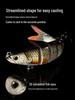 Best-Selling Realistic Multi-Jointed Fish Bait, 26g, 12cm, Eight-Section Sinking Lure for Sea Fishing