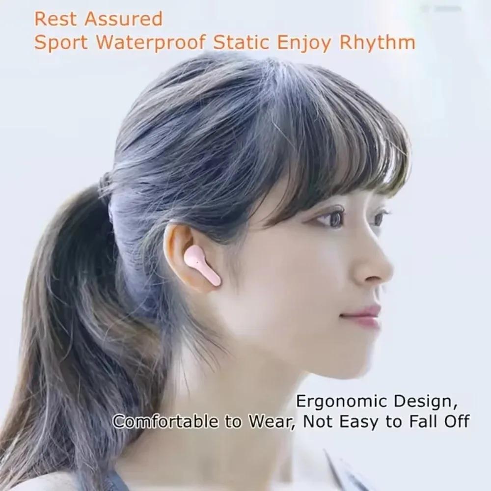 Original T2 Fone de ouvido sem fio Bluetooth transparente Fones de ouvido HIFI LED Power Display digital Fones de ouvido estéreo de som para Xiaomi