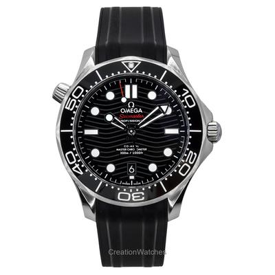 Seamaster Rubber Strap Black Dial Automatic Diver's 210.32.42.20.01.001 300M Men's Watch