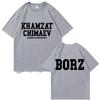 Khamzat Chimaev Logo Double Sided Print T-shirts Men Women Fashion Casual Oversized T Shirts Men's Hip Hop Vintage Streetwear