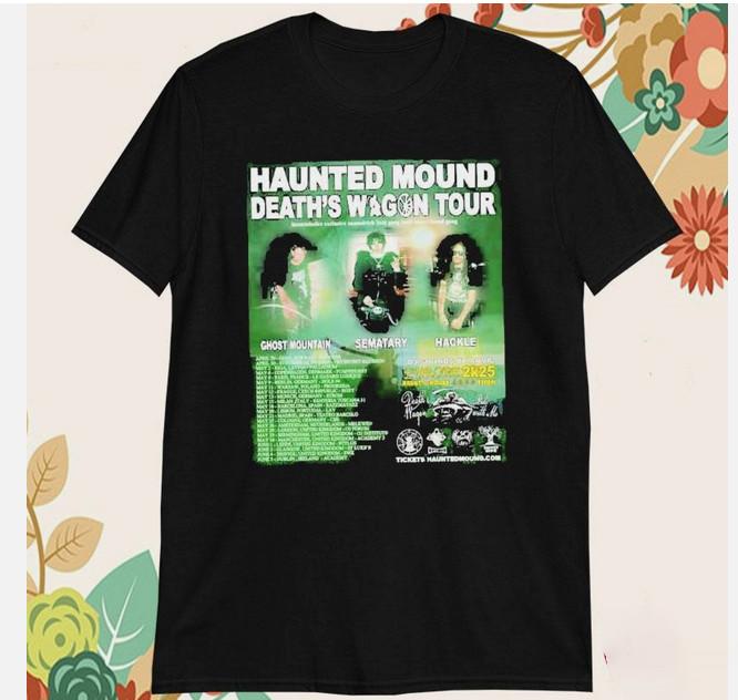 Haunted Mound Death’s Wagon Tour 2025 T-shirts