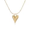 HECHENG, Brass 18K Gold-plated Heart Pendant Necklace Earrings for Women's Fashion Zircon Wholesale