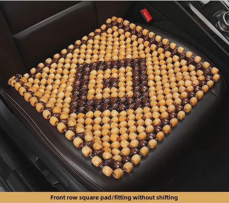 Pernă de răcire pentru scaun auto din lemn țesute manual - Covoraș universal de vară, respirabil