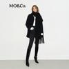 MO&Co. Alpaca Blend Mid-Length Wool Coat with Scarf