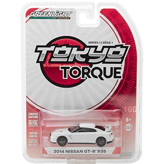 GREENLIGHT МАСШТАБ 1:64 TOKYO TORQUE «2014 Nissan GT-R R35» белый