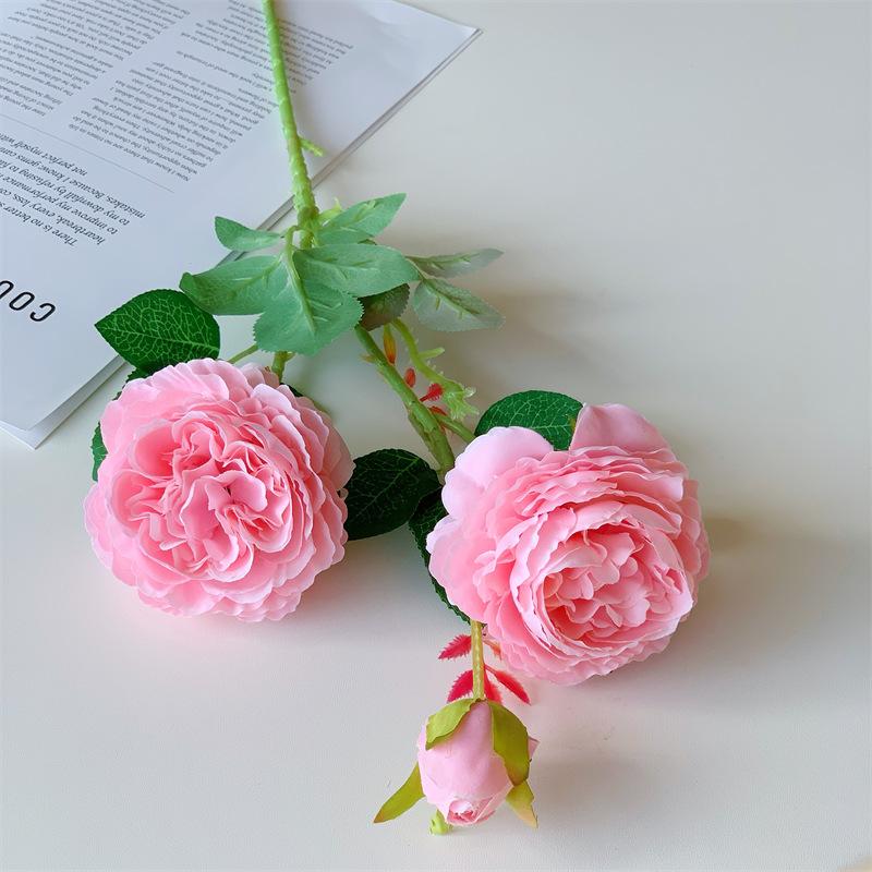 Rose Artificial Flower Wedding Home Decoration Silk Flower Pography Prop Silk Flower Rose