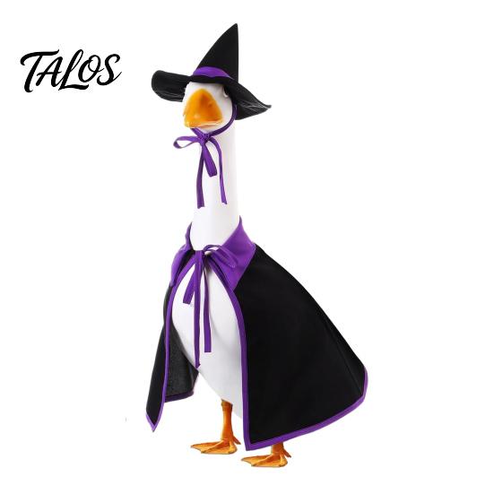 Halloween Goose Costume Ghost Outfit, Christmas Porch Apparel, Festive Thanksgiving Outfit for 23 Inch Statue, Outdoor Garden Yard Lawn Decoration