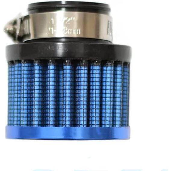 25mm Air Intake Filter 1" Inlet Dia Air Intake Cone Universal Filter Parts with Adjustable Clamp (Black)