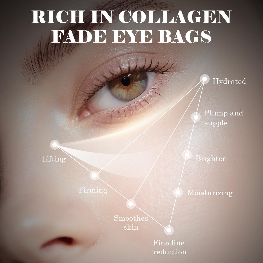 Pink Collagen Eye Mask Patch: Anti-Wrinkle, Firming, Brightening for Dark Circles & Fine Lines