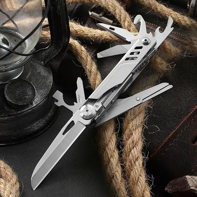 Multitool Pocket Knife,12-in-1 Multi Tool Knife,Stainless Steel Multifunction Folding Knife for Camping Hiking Survival Fishing