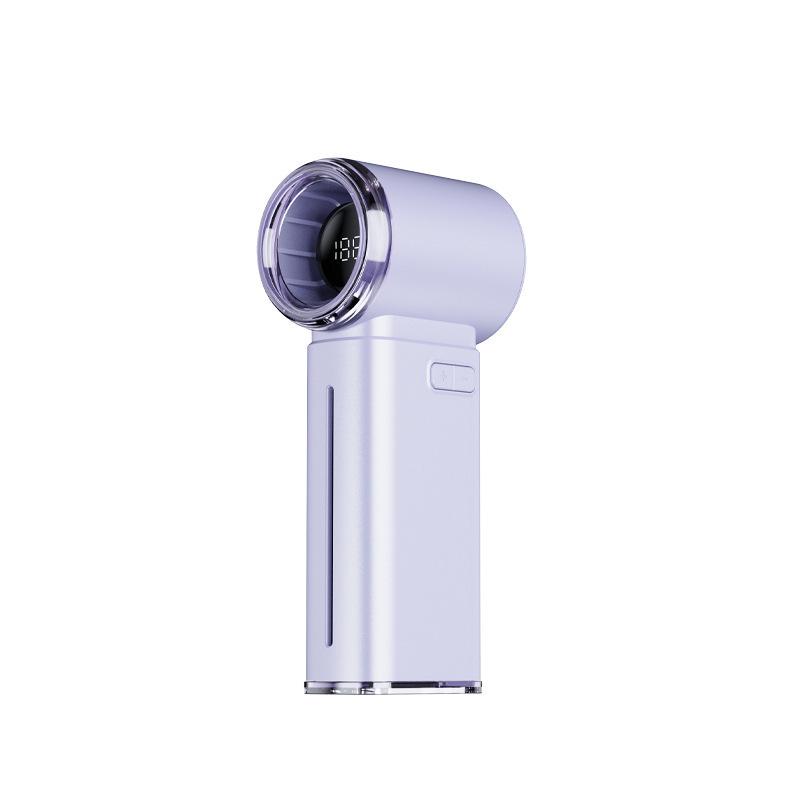 High-Speed Turbo Handheld Fan with Digital Display, USB Fast Charging, Long Battery Life, and Strong Wind Power