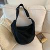 Women's Casual Sports Fitness Large Capacity bag2026New Simple Black Crossbody Canvas Bag Single Shoulder Dumpling Bag