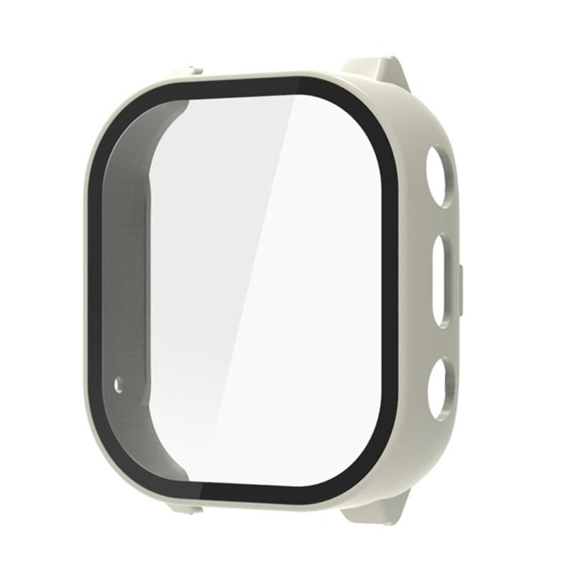 Full Coverage Smartwatch Integrated Tempered Glass PC Screen Protector Hard Sleeve Case Indoor Outdoor Use for JrTrack 3