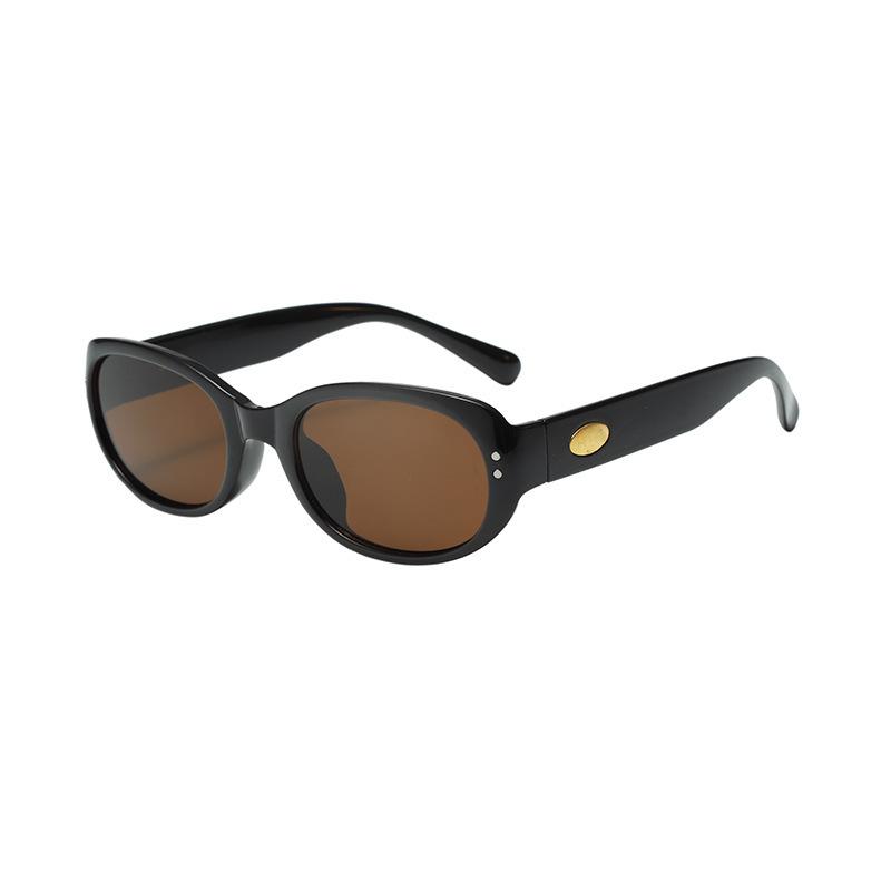 Cat'S Eye Narrow Frame Small Face Sunglasses Women'S Retro Glasses Uv-Proof Sunglasses