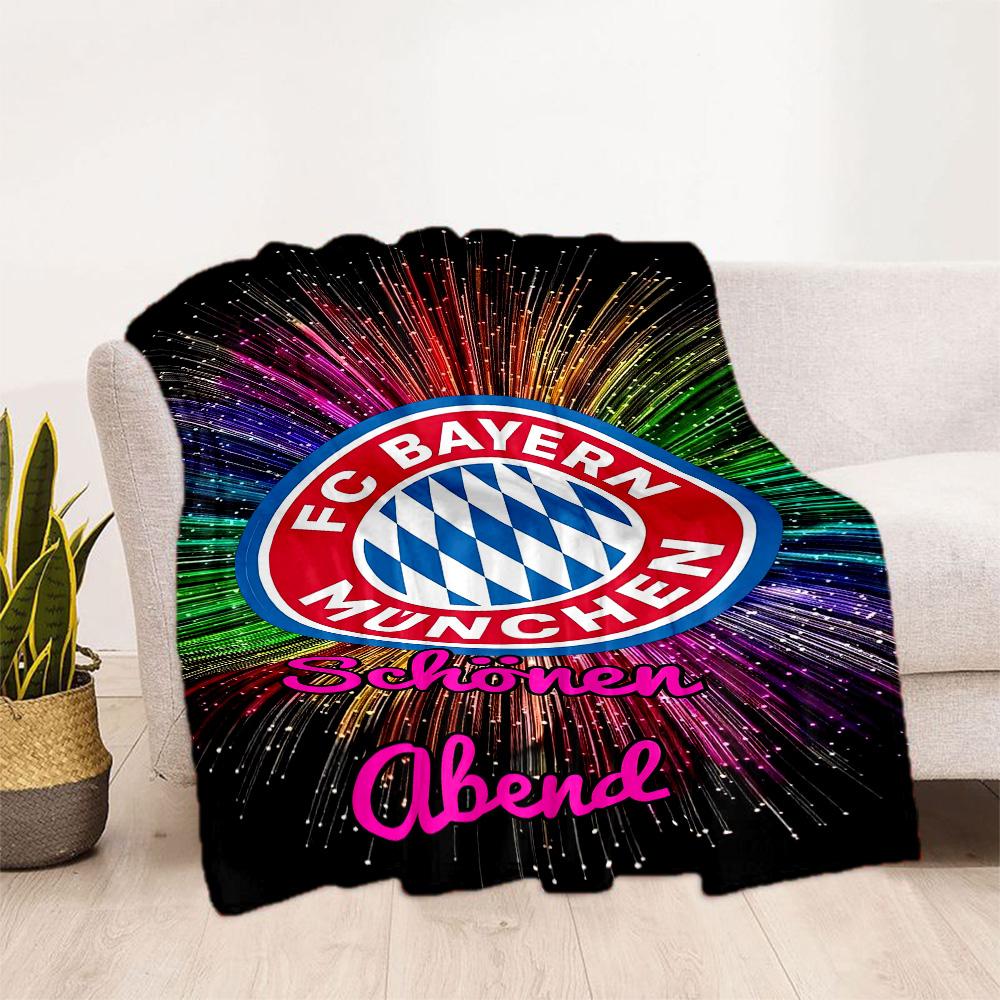 Deka Bayern Mníchov Hrejivá Dekorácia Vhodná do Kancelárie Postele Pohovky Štyri Ročné Obdobia Viacúčelová Štýlová Dekorácia Ideálny Darček Na Narodeniny Valentína 100cmx150cm