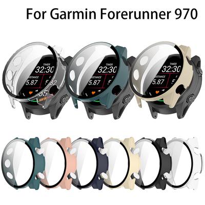 Πλήρης Προστατευτική Θήκη Για Garmin Forerunner 970 Προστατευτική Οθόνης Θήκη Για Forerunner 970 Κάλυμμα PC 2 σε 1 Κέλυφος+Φιλμ από Σκληρυμένο Γυαλί